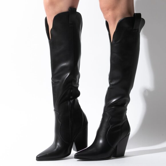COPY - Cowboy Boots - Black - Picture 2 of 5